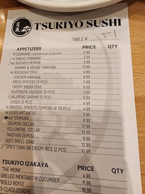 Menu photo 7 Tsukiyo Sushi Los Angeles, CA Menu photo 7 Tsukiyo Sushi Los Angeles, CA