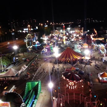 La Feria - The Park - View from atop ferris wheel at night - Festivals Near Me - San Juan, Puerto Rico