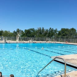Large lap pool... 4ft - 12ft deep.