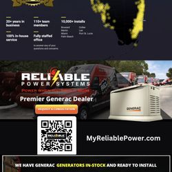 Reliable Power Systems - Over 21 years of serving South Florida with Backup Power