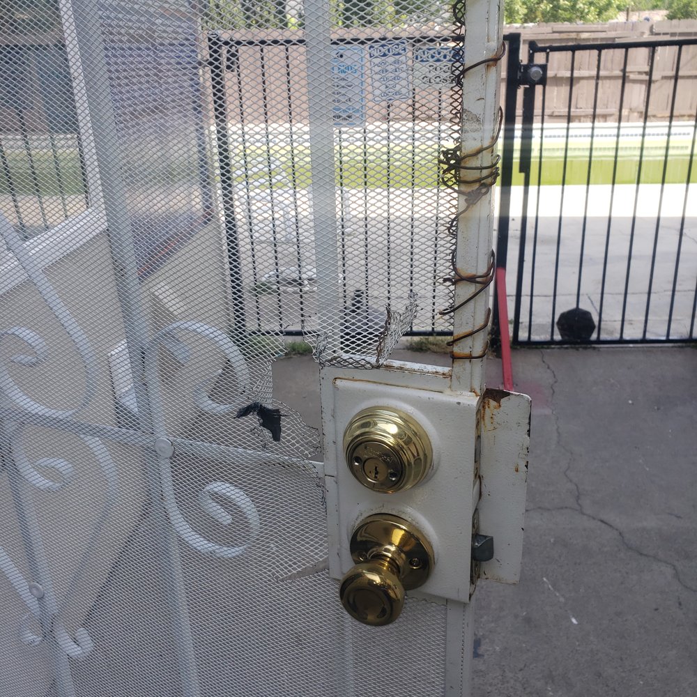 New Bridge Management - This is the washroom gate, where homeless people sleep at night and do other things. - Property Management Near Me - Turlock, California New Bridge Management - This is the washroom gate, where homeless people sleep at night and do other things. - Property Management Near Me - Turlock, California