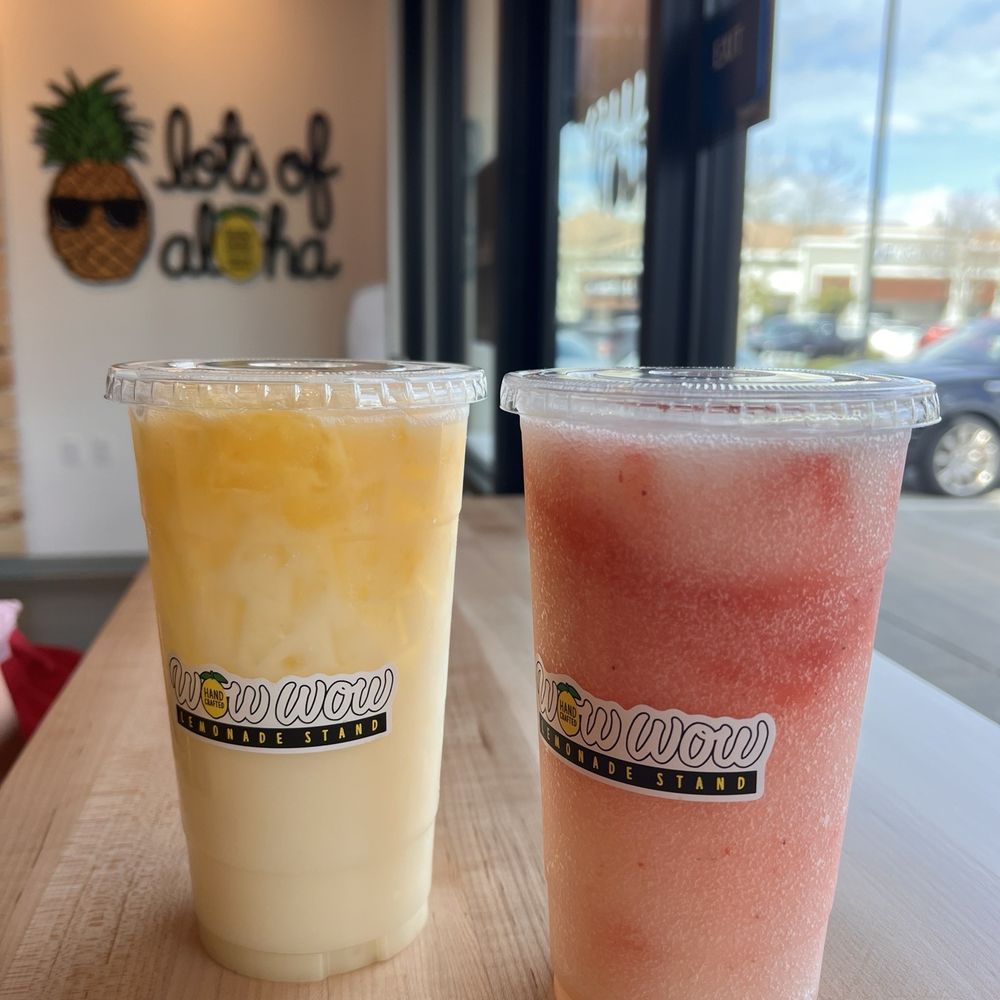 Wow Wow Lemonade - Mango colada and Strawberry pineapple lemonade - Acai Bowls Near Me - Vacaville, California Wow Wow Lemonade - Mango colada and Strawberry pineapple lemonade - Acai Bowls Near Me - Vacaville, California