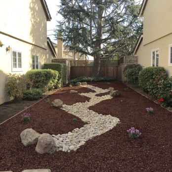 Cal Landscaping - Dry creek with drought tolerant plants. - Landscaping Near Me Cal Landscaping - Dry creek with drought tolerant plants. - Landscaping Near Me