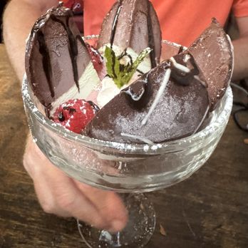 Tarantella on 4th - Chocolate Spumoni bomb - Italian Near Me - Long Beach, California Tarantella on 4th - Chocolate Spumoni bomb - Italian Near Me - Long Beach, California