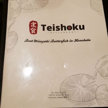 Teishoku - Like da menu says - Best Misoyaki Butterfish in Honolulu!!! - Japanese Near Me - Honolulu, Hawaii