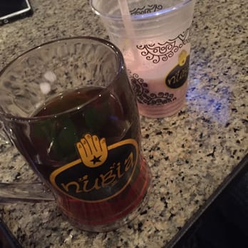 Nubia Cafe - Chi with mint and strawberry smoothie - Middle Eastern Near Me - Anaheim, California