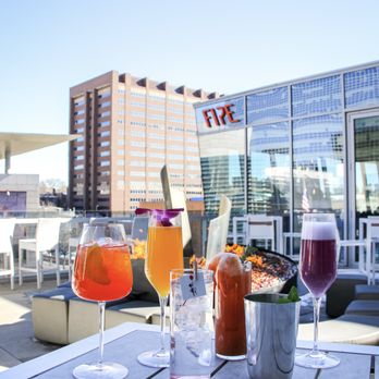 Fire Restaurant & Lounge - New cocktail menu on our rooftop patio. - New American Near Me - Denver, Colorado