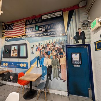 Lamonica's NY Pizza - Mural on the back wall - Pizza Near Me - Los Angeles, California Lamonica's NY Pizza - Mural on the back wall - Pizza Near Me - Los Angeles, California