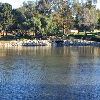 Eisenhower Park - Waterfall and tree trimming crew out there! - Parks Near Me - Orange, California