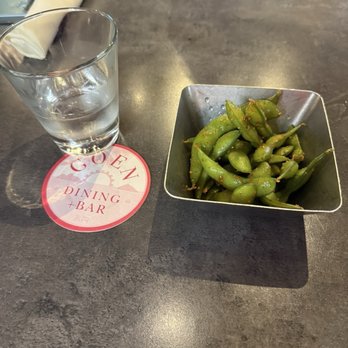 Goen Dining + Bar - Complimentary seasoned edamame - Pan Asian Near Me - Kailua, Hawaii