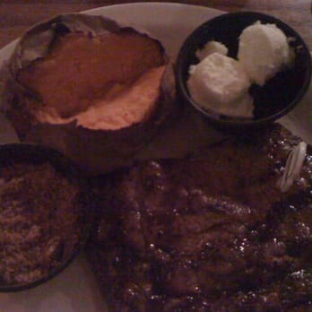 Zack Garvin's Original Steak House - Rib Eye steak with baked sweet potato - Steakhouses Near Me - Newton, Mississippi Zack Garvin's Original Steak House - Rib Eye steak with baked sweet potato - Steakhouses Near Me - Newton, Mississippi