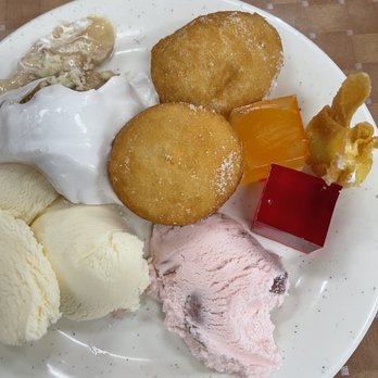Happy Buffet - a plate of ice cream and desserts - Chinese Near Me - Youngstown, Ohio