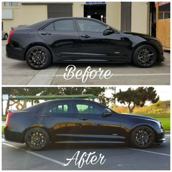 SSA Haus - Before and after photo of the drop spring install they did for my 2017 ATS-V. So happy with the results! - Auto Repair Near Me - Bellflower, California SSA Haus - Before and after photo of the drop spring install they did for my 2017 ATS-V. So happy with the results! - Auto Repair Near Me - Bellflower, California