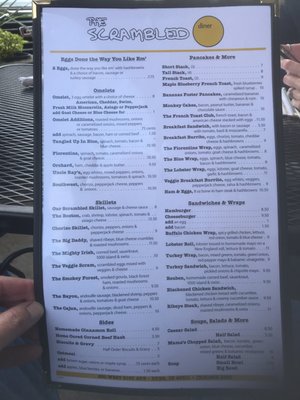 Menu photo 3 Scrambled Diner Dyer, IN