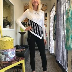 BLOOM Style Studio - Styling Madonna with asymmetrical style as we move into fall...
