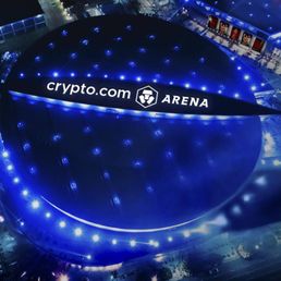 Exterior outside entrance of Go Ride - Lit-up Crypto.com Arena at night! Iconic LA venue. Arrive with GoRide LA! - Los Angeles, California Exterior outside entrance of Go Ride - Lit-up Crypto.com Arena at night! Iconic LA venue. Arrive with GoRide LA! - Los Angeles, California