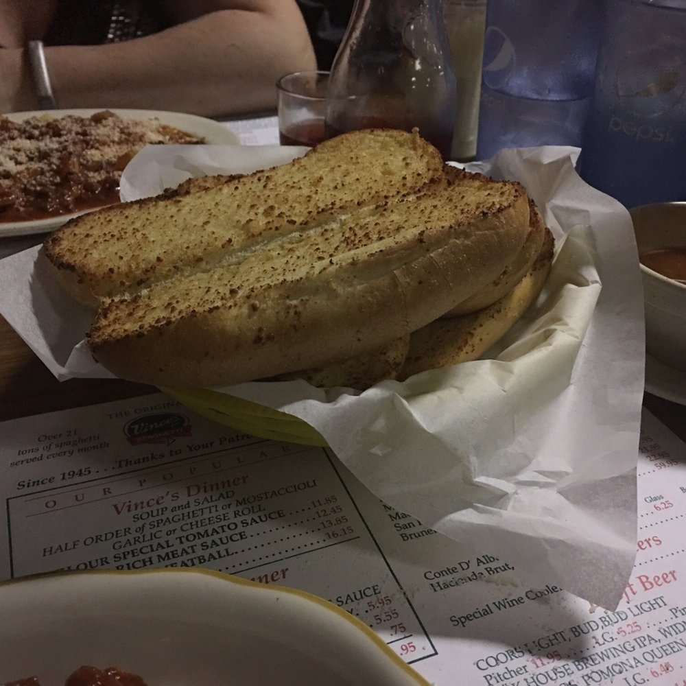 Vince's Spaghetti - Cheese bread - Italian Near Me - Ontario, California Vince's Spaghetti - Cheese bread - Italian Near Me - Ontario, California