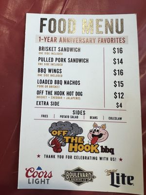 Menu photo 1 Off The Hook BBQ Gladstone, MO Menu photo 1 Off The Hook BBQ Gladstone, MO