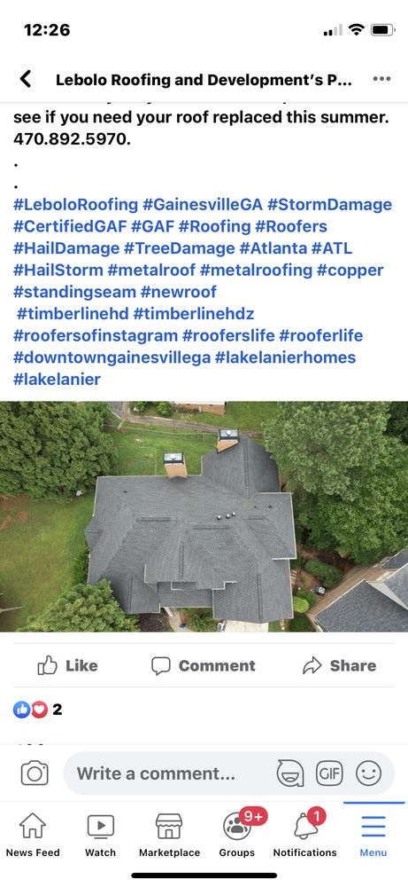 Slide of Lebolo Roofing and Development