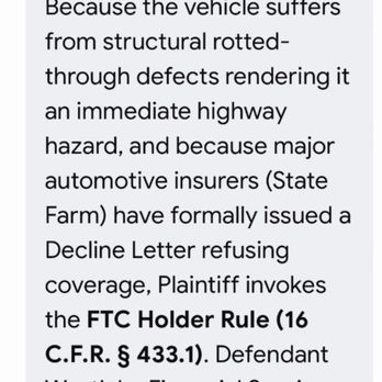 Pinnacle Nissan - Structuraly rotted out upper control arm that is 109% unsafe to insure and drive - Car Dealers Near Me - Scottsdale, Arizona Pinnacle Nissan - Structuraly rotted out upper control arm that is 109% unsafe to insure and drive - Car Dealers Near Me - Scottsdale, Arizona