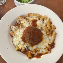 Baked Ziti with meat sauce Baked Ziti with meat sauce
