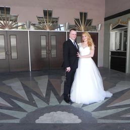 I got married in the meeting room off the lobby of the theatre. We took wedding pictures in front of the theatre box office. I got married in the meeting room off the lobby of the theatre. We took wedding pictures in front of the theatre box office.