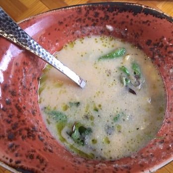 Tidepools - Corn soup with microgreens - Hawaiian Near Me - Poipu, Hawaii