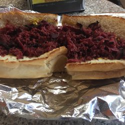 Dried out meat beyond recognition