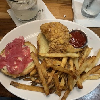 Burtons Grill & Bar - Fish Sandwich - New American Near Me - Sterling, Virginia Burtons Grill & Bar - Fish Sandwich - New American Near Me - Sterling, Virginia