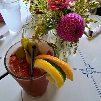 Roots Cafe - Jalapeno Bloody Maria - New American Near Me - Naples, New York Roots Cafe - Jalapeno Bloody Maria - New American Near Me - Naples, New York