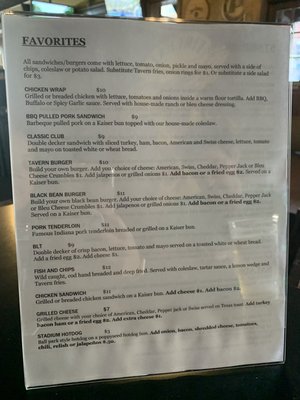 Menu photo 3 Broad Ripple Tavern Indianapolis, IN
