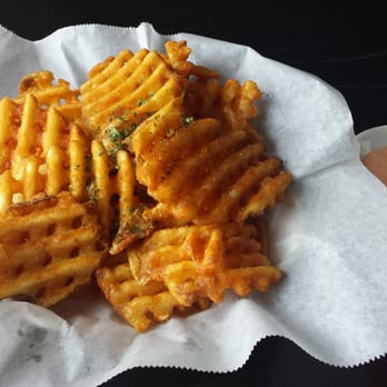 Hide Out Cafe - Waffle fries with what seems to be thousand island dipping sauce - Coffee & Tea Near Me - Rowland Heights, California Hide Out Cafe - Waffle fries with what seems to be thousand island dipping sauce - Coffee & Tea Near Me - Rowland Heights, California