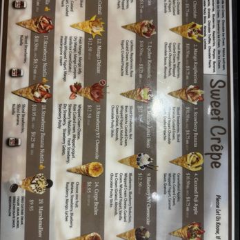 T-Swirl Crepe - Sweet crepe menu - Desserts Near Me - Las Vegas, Nevada T-Swirl Crepe - Sweet crepe menu - Desserts Near Me - Las Vegas, Nevada