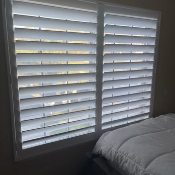 Shutters OC - Plantation shutter bedroom - Shades & Blinds Near Me - Huntington Beach, California Shutters OC - Plantation shutter bedroom - Shades & Blinds Near Me - Huntington Beach, California