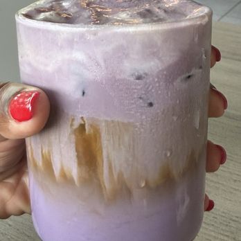 SYNT Coffee - Ube Einspänner Caffè Latte - Coffee & Tea Near Me - Los Angeles, California