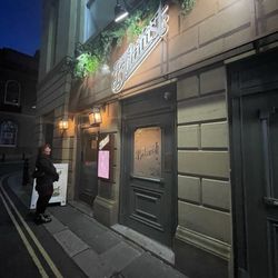 The Botanist - Modest signage and entrance.