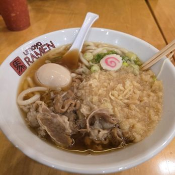 Umaya Ramen - Beef Udon Noodles with an Egg add-on - Ramen Near Me - Cerritos, California