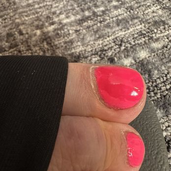 Golden Nails & Spa - Big toe darker polish painted on existing (different ) color. The top and right edging unpainted. - Nail Salons Near Me - Sacramento, California Golden Nails & Spa - Big toe darker polish painted on existing (different ) color. The top and right edging unpainted. - Nail Salons Near Me - Sacramento, California