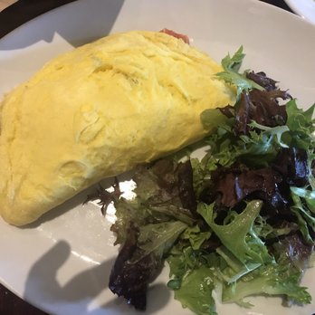 City Cellar - Crabmeat Omelette with Side Salad - Wine Bars Near Me - Westbury, New York