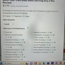 Different frosting choices!