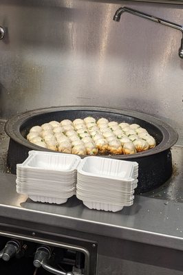 Spring Shanghai Pan-Fried Buns by null