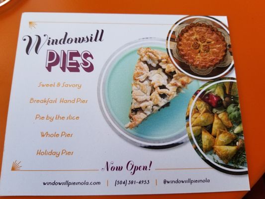 Windowsill Pies by null