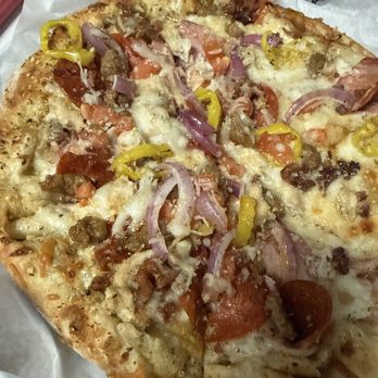 MOD Pizza - Delicious pizza the mega is fluffy with a crispy bottom and I can add everything I want for one price; no up charges - Fast Food Near Me - North Charleston, South Carolina MOD Pizza - Delicious pizza the mega is fluffy with a crispy bottom and I can add everything I want for one price; no up charges - Fast Food Near Me - North Charleston, South Carolina