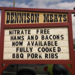 Dennison Meat Locker - I love visiting small towns. Signs like these remind me of the "real" places throughout our Midwest towns.