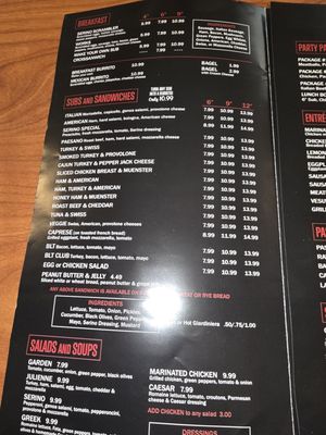 Menu photo 2 Serino's Deli Addison, IL