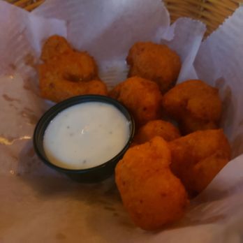 Double Barrel Kitchen & Bar - Appetizer - fried buffalo cauliflower - Sports Bars Near Me - Westerville, Ohio Double Barrel Kitchen & Bar - Appetizer - fried buffalo cauliflower - Sports Bars Near Me - Westerville, Ohio