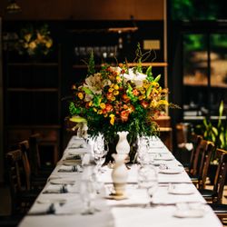 The Mountain House - Our Forest Room is the perfect mix of natural elements & elegance. Perfect for a romantic dinner in the redwoods or a corporate luncheon.