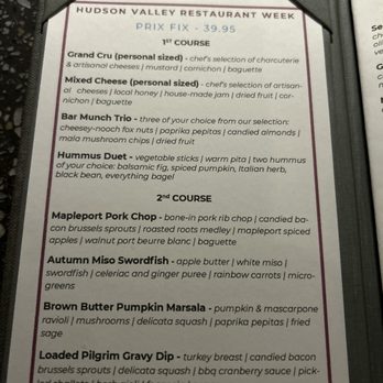 1915 Wine Cellar - Restaurant week menu - Wine Bars Near Me - Poughkeepsie, New York