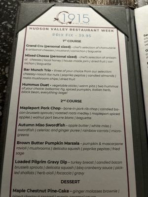 Menu photo 2 1915 Wine Cellar Poughkeepsie, NY