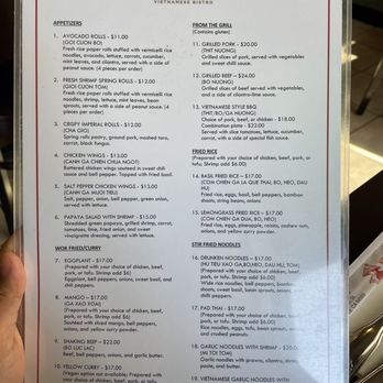 Kim Phong Vietnamese Bistro - Menu - Vietnamese Near Me - Martinez, California Kim Phong Vietnamese Bistro - Menu - Vietnamese Near Me - Martinez, California